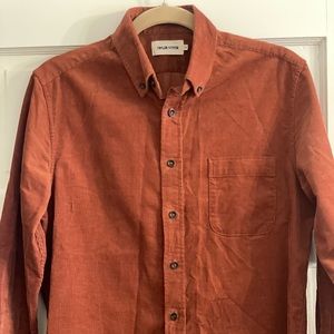 Taylor Stitch Rust/Red/Brown Corduroy Shirt